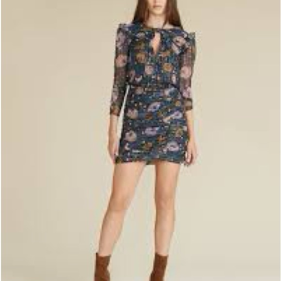 Veronica Beard Peppa Floral Minidress - Picture 4 of 5